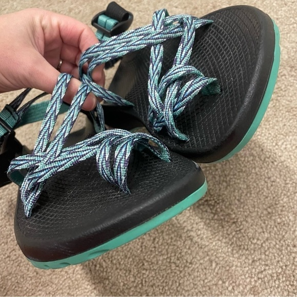 CHACO Dagger ZX/2 Classic Teal Green Toe Loop Sandals - Picture 9 of 12